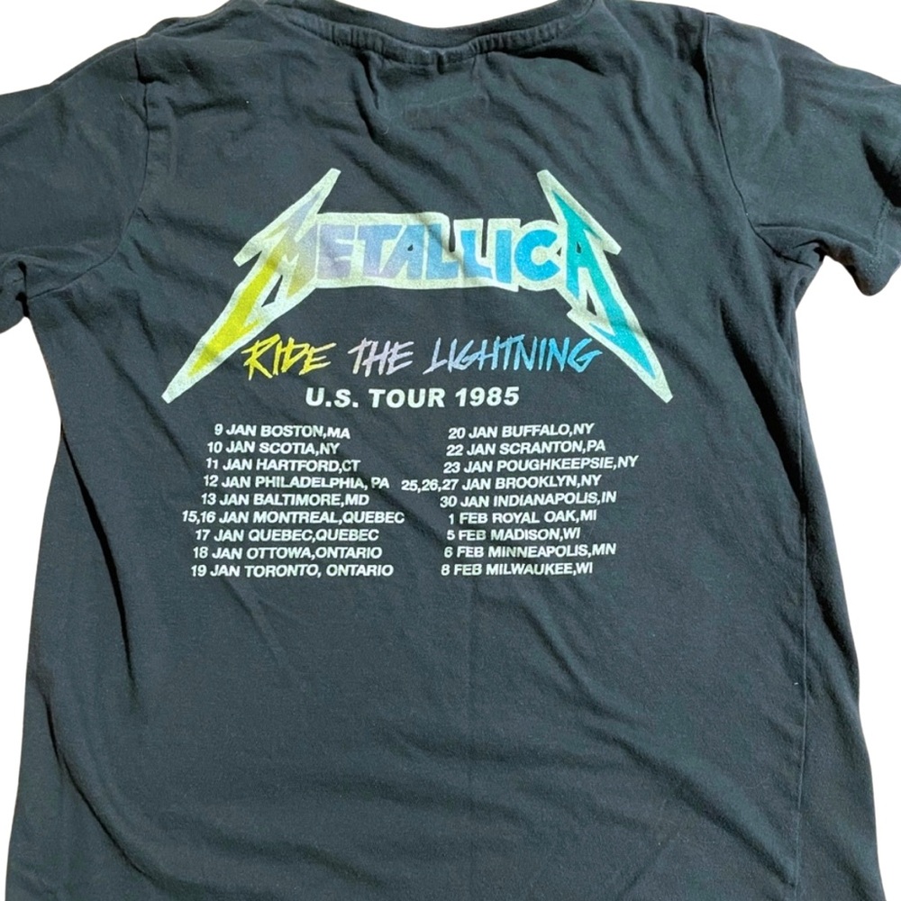 COTTON ON Metallica Ride the Lightning World Tour Tee